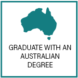 Graduate with an Australian degree Graduate with an Australian degree