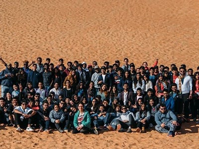 BBA Jaguars Undertake Overnight Desert Camping Trip in Liwa