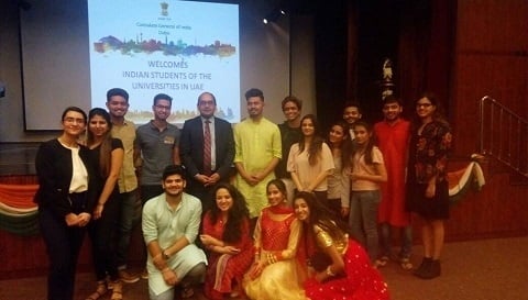 India in Dubai - UG Students at Dubai Visit Consulate General of India