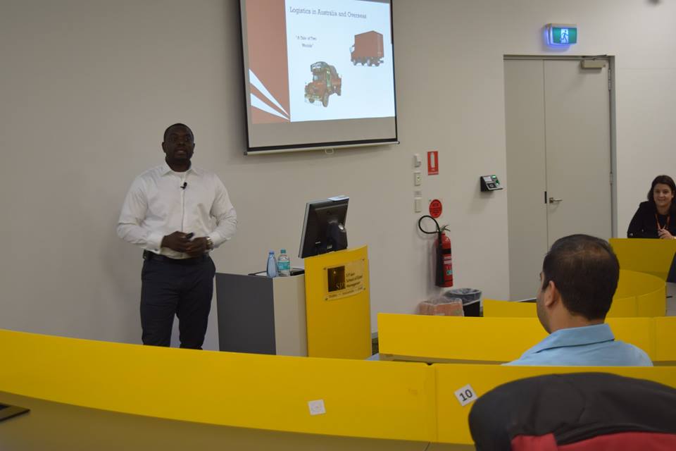 PG Students interact with Hubert Igbinoba