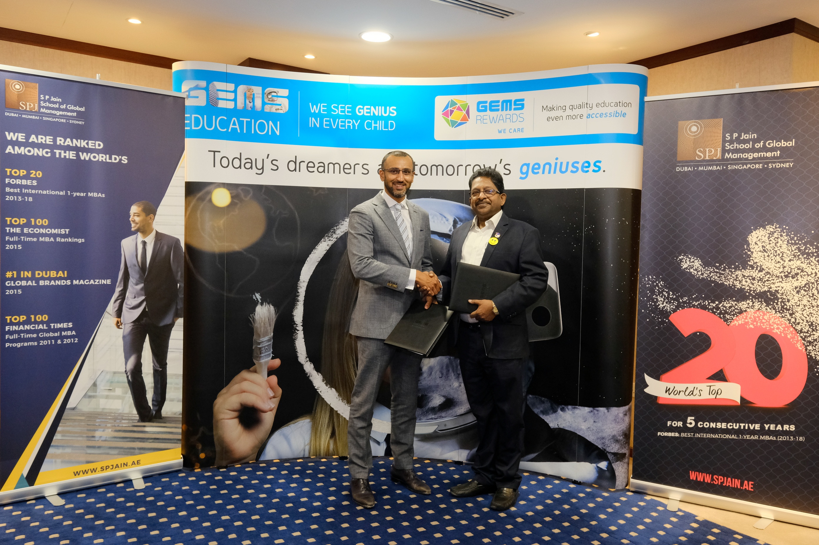 SP Jain Dubai Signs MOU with GEMS Education