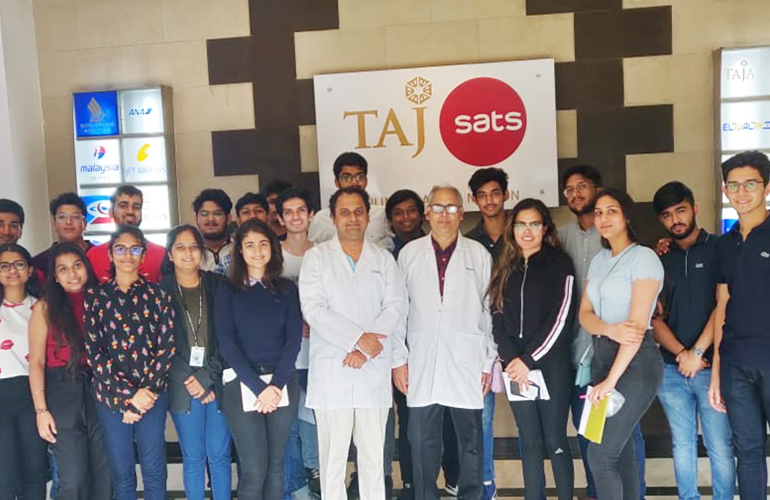 Learning quality management – BBA students visit TajSATS in Mumbai