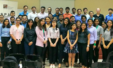Postgraduate students attend a workshop hosted by Amazon Web Services