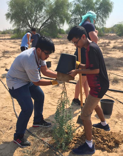 Jaguars plant 100 Ghaf trees dedicated to Climate Action for Peace