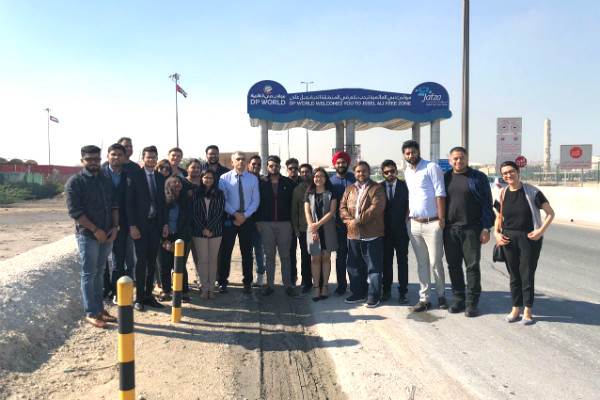 MGB students visit Jebel Ali Port