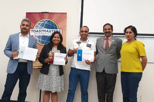 SPJ Toastmasters Club in Dubai hosts its 2nd Annual Public Speaking Internal Club Contest